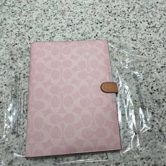 Coach Notebook In Signature Canvas (Powder pink) - Picture 4 of 7